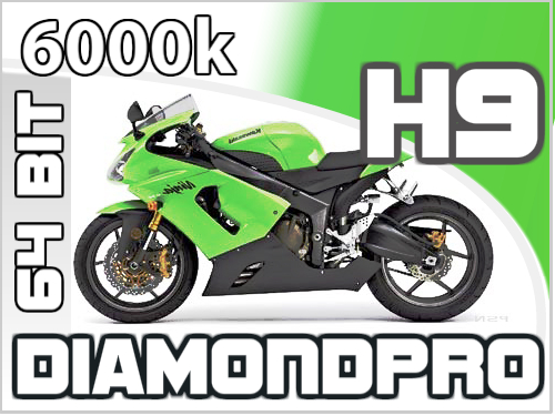 Kit Xenon Slim Moto H9 6000k 35W 64Bit Qualita Xenovision Bianco Lunare