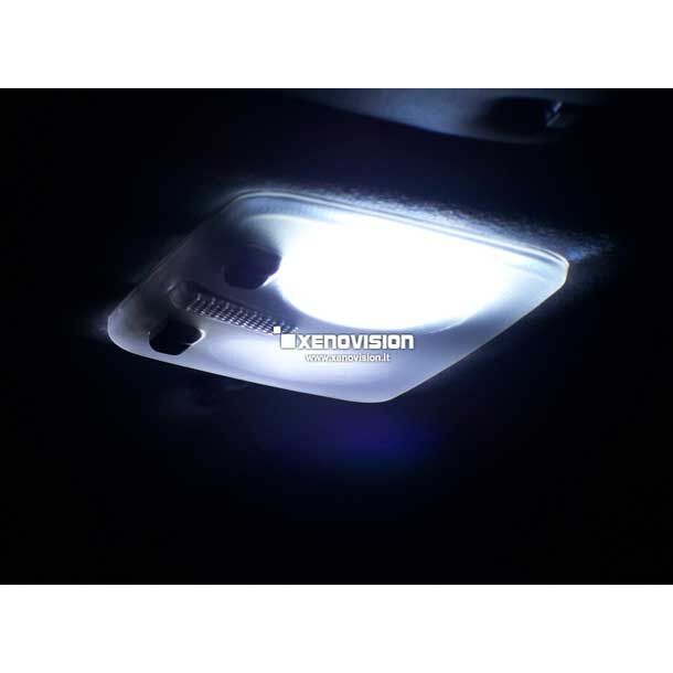 LED Interni Per Fiat Punto Evo con Plafoniera Doppia 6000k LED Interni Per Fiat Punto Evo con Plafoniera Doppia 6000k