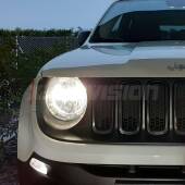 2 Anabbaglianti LED H4 9600Lm per Jeep Renegade  2014 in poi H4: Kit LED Accent 9600LM