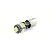 0 BAX9S (H6W) 360 gradi a 5Ultra Led - Canbus - Bianco Lunare BAX9S (H6W) 360 gradi a 5Ultra Led - Canbus - Bianco Lunare