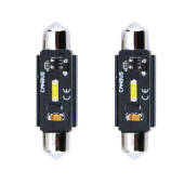 1 Luci Cortesia LED per Fiat 500 2007 - 2022: C5W BlackForce 41mm (Coppia) C5W 41mm: LED Blackforce 6000k (Coppia)