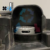 2 Coppia tappi coprifaro a cupola 65mm Coppia tappi coprifaro a cupola 65mm