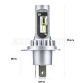 3 Anabbaglianti LED H4 9600Lm per Citroën Berlingo II 2008 - 2017 H4: Kit LED Accent 9600LM
