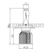 3 Anabbaglianti LED H4 15,000Lm per Dacia Logan II a parabola singola FINE SERIE: NO GARANZIA H4: Kit LED Ninja 15.000Lm - FINE SERIE: NO GARANZIA