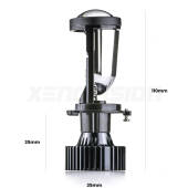 6 Mini BiLED: Proiettori H4 per Iveco Daily I MK1 1978 - 1999 H4: Proiettori lenticolari Mini BiLED CREE Canbus