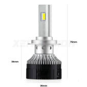 2 Anabbaglianti LED H7 34,000Lm per Land rover Discovery IV L319 fari a parabola H7: Kit LED Edge v3.0 34.000 Lumen