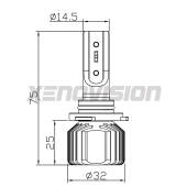 4 Anabbaglianti LED Lotus Elise Mk3 faro lenticolare HB3: HB3 11,000Lm HB3: Kit LED Twist 11.000Lm