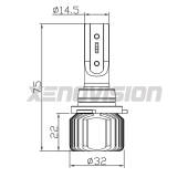 4 Fendinebbia LED Hyundai I30 PDE, PD, PDEN 2016 in poi: HB4 11,000Lm HB4: Kit LED Twist 11.000Lm