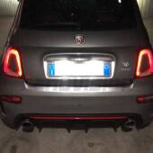 4 Kit Plafoniere LED Targa Abarth 500 / 595 / 695 Kit Plafoniere LED Targa Fiat 500 500C 595 Abarth Multipla Marea