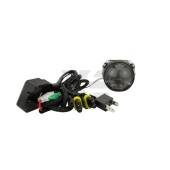 Kit Proiettori HID Bi-Xenon Lenticolari da 2.5" Mini H1 per parabole H7 H4 + Cover + Cavo Relè