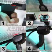 6 Telecamera e Specchio retrovisore OEM Look con display invisibile per Hyundai I30 PDE, PD, PDEN Kit Retrovisore Telecamera Retromarcia con schermo 4" invisibile | Staffa OEM