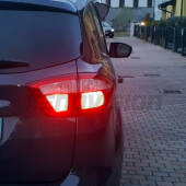3 luce Stop LED per Hyundai I30 PDE, PD, PDEN 2016 in poi: p21/5w Asyc P21/5W: Asyc LED Rossi (Coppia)