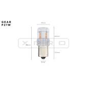 6 Retronebbia LED per Hyundai I30 PDE, PD, PDEN 2016 in poi: P21W Gear P21W: Gear LED Rossi (Coppia)