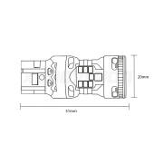 2 Luci posizione LED Land rover Discovery IV L319 con fari xeno: T20 Cobra T20: LED Cobra 6000k (Coppia)