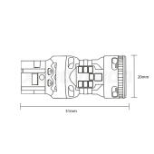 T20: LED Viper 6000k polarità modificata (Coppia)
