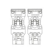 T20: LED Viper 6000k polarità modificata (Coppia)