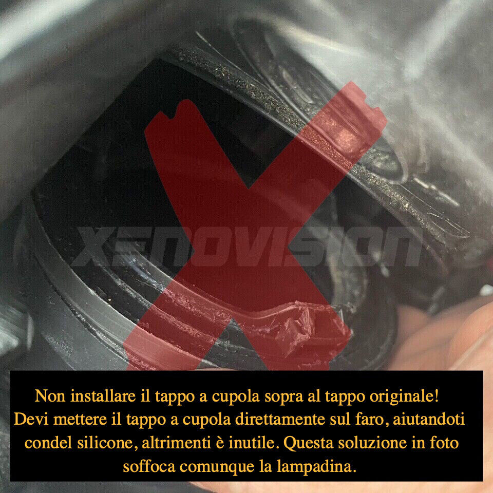 Copertura Antipolvere Per Lampadina Faro – Compatibile Con Opel Astra K 2018, Codici 7960511630 E 7960111630, Protegge Da Umidità