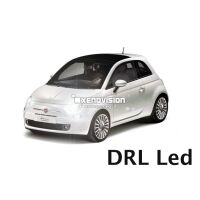 Kit xenon Fiat 500 fino a 2015 - Xenon 35W, Led DRL e Targa - Zero Spie - 6000k