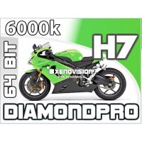 Kit Xenon Slim Moto H7 6000k 35W 64Bit Qualita Xenovision Bianco Lunare