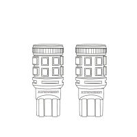 T10: LED Bolt 6000k (Coppia)