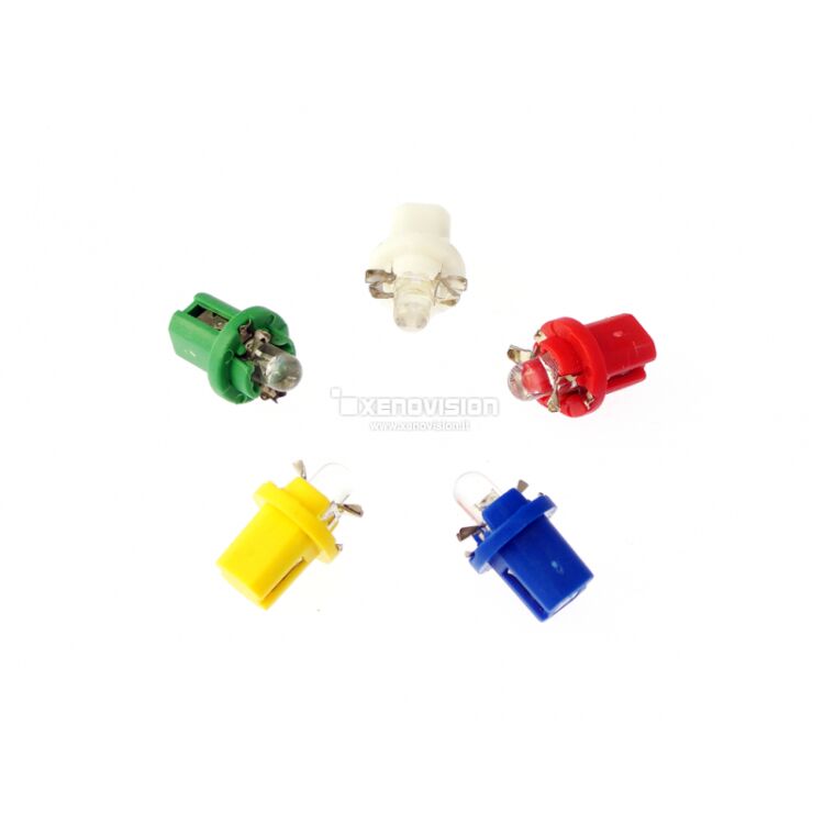 <p><strong>60 Lumen,omnidirezionale. </strong>Luce Led 6000K con innesto T5 B8.5D per cruscotto e strumentazione. </p>