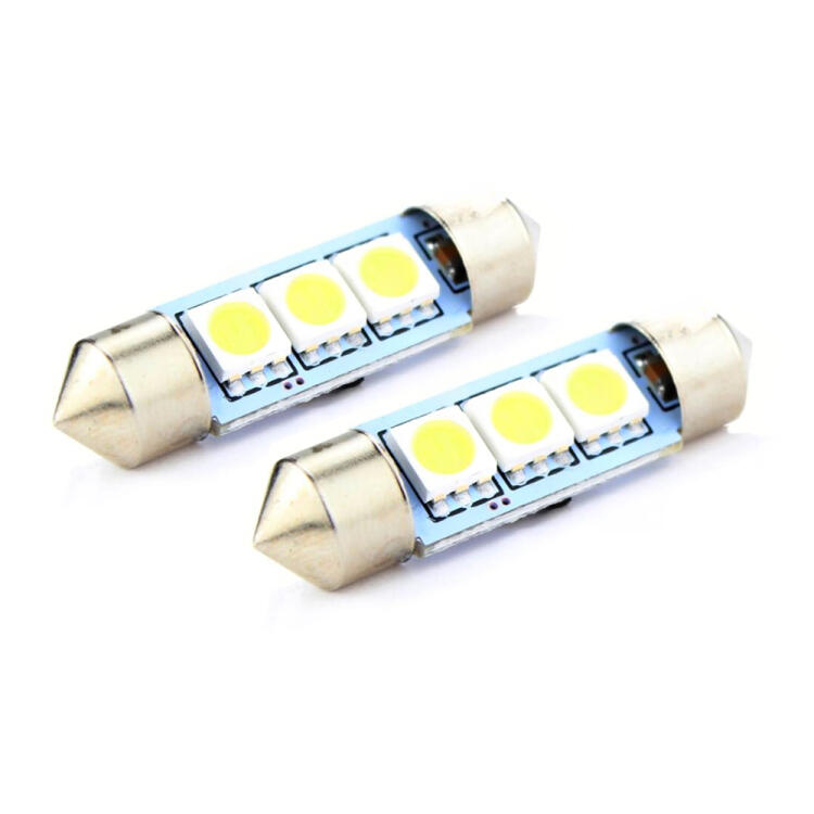 1 Luce Targa LED c5w 41mm Fiat 500 2007 - 2022 (Coppia) <strong>Luce Targa LED per Fiat 500</strong> 2007 - 2022. Coppia lampade <strong>C5W</strong> 41mm estremamente longeve.