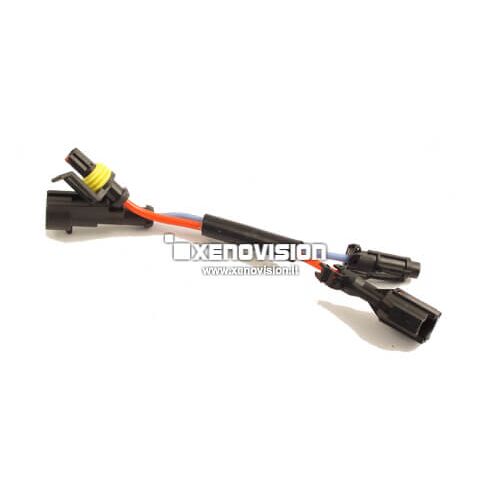 Cablaggio Xenovision 25kV Conversione da innesto Bac a Ket <p>Cablaggio conversione innesti da prodotti commerciali a innesti Xenovision. Con questo cablaggio potrete usare i ricambi Xenovision su prodotti tipicamente commerciali.</p>