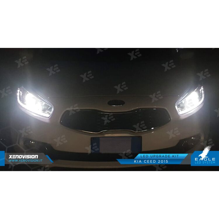4 Ceed: Kit Anabbaglianti XE Eagle LED System su Misura <!DOCTYPE html>
<html>
<head>
</head>
<body>
<p>Dimentica gli adattatori. Lampada modellata su misura per Ceed, come un ricambio originale. </p>
</body>
</html>
