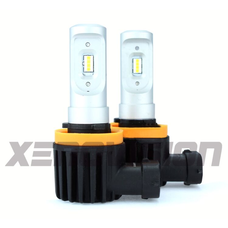 H11: Kit LED Accent 9600LM - Fine serie: no garanzia FINE SERIE: NO GARANZIA<strong>Per fari a Parabola.</strong> Kit LED H11 estremamente compatto. Utile per installazioni dove non c'è spazio. Non ha dissipatore. Su quasiasi auto Canbus necessita filtri spegnispia.