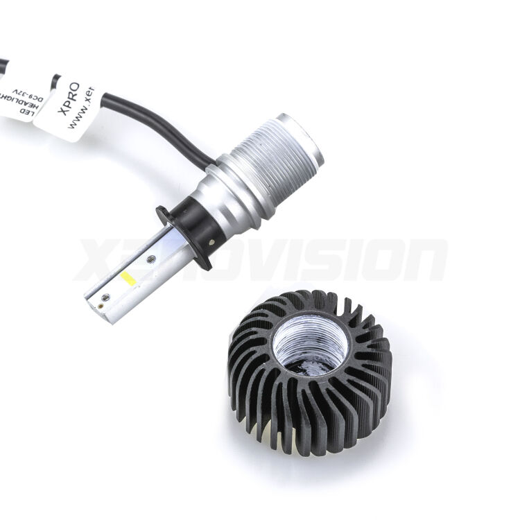 FINE SERIE: NO GARANZIA  <strong>Kit LED </strong><strong>H3</strong><strong> senza ventola. </strong>Compatti, impermeabili, senza ventola: praticamente indistruttibili. Top Quality. Ideali per Fendinebbia, abbaglianti e spazi ristretti. Canbus sul 85% delle auto.