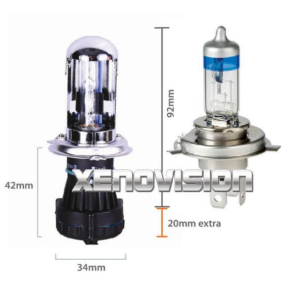 <p><strong>Qualit&agrave; Massima.</strong>&nbsp;Miscela di gas 5000k urissima senza aggiunte di gas inerti (coloranti) - Lampada H4&nbsp;<strong>PROFESSIONALE</strong>&nbsp;multiwatt 35-55W di Altissima Qualit&agrave;, realizzata e garantita da xenovision.</p>