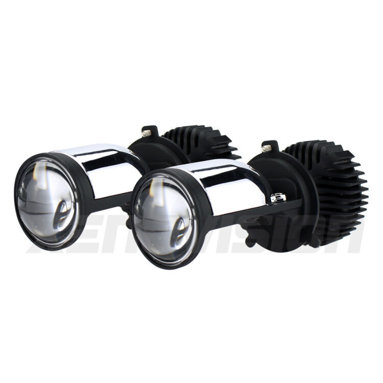 7 H4: Proiettori lenticolari Mini BiLED CREE Canbus <p>Belli nel faro da spenti e fenomenali da accesi. Trasforma il faro in un potente lenticolare Bi-LED, senza fare modifiche. Qualità Massima.</p>