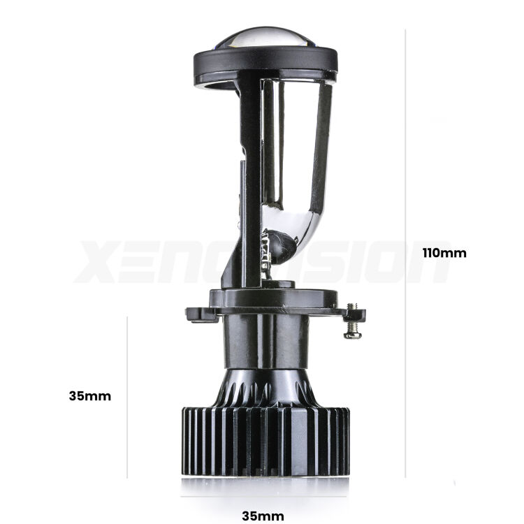 6 Mini BiLED: Proiettori H4 per Iveco Daily I MK1 1978 - 1999 Belli nel faro da spenti e fenomenali da accesi. Trasforma il faro della tua Iveco Daily I</strong> MK1 1978 - 1999 in un potente lenticolare Bi-LED. Qualità Massima.