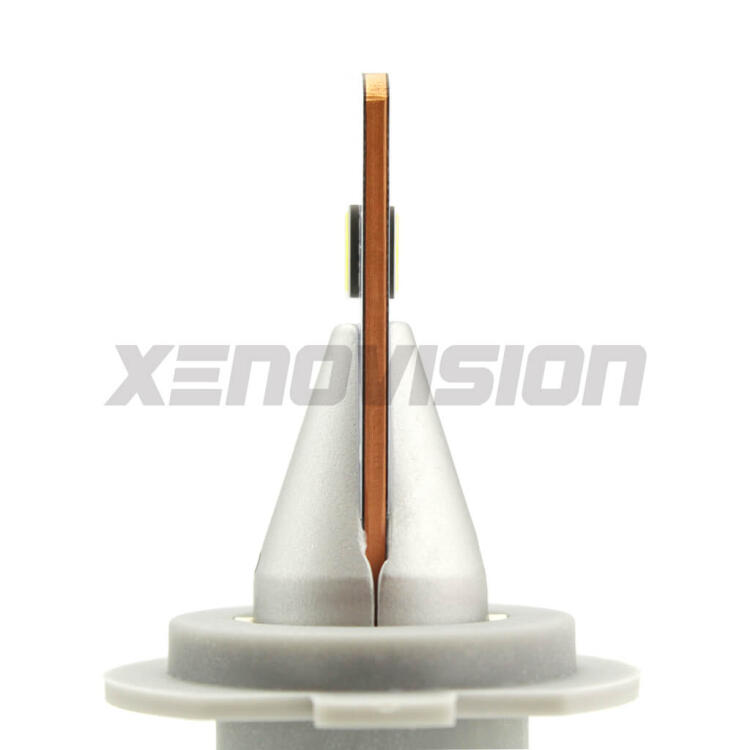 <p><strong>Per fari Lenticolari e Parabola.</strong> Kit LED H7 con chip CREE. Triplica la luminosità su strada. Ottimo taglio di luce. Dissipatore a cilindo, ultracompatto. Canbus 90% auto.</p>