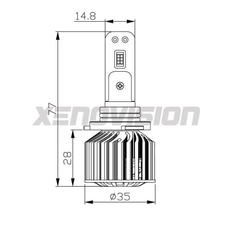<strong>Kit abbaglianti LED specifico per Alfa romeo 166</strong>  1998 -2007. Lampade <strong>HB3</strong> Canbus da 29.000Lumen di luminosità modello Eagle Xenovision.