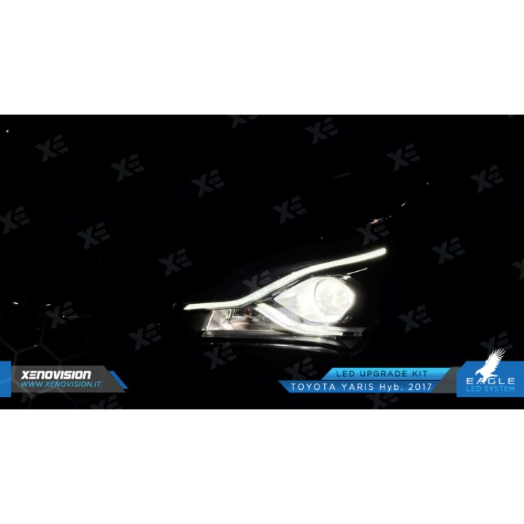 9 Anabbaglianti LED HIR2 29,000Lm per Toyota Yaris Cross 2020 in poi <strong>Kit anabbaglianti LED specifico per Toyota Yaris Cross</strong> 2020 in poi. Lampade <strong>HIR2</strong> Canbus da 29.000Lumen di luminosità modello Eagle Xenovision.