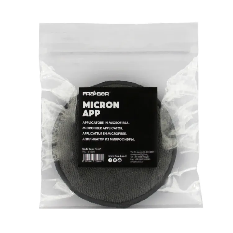 3 Innovacar Micron App - Applicatore microfibra per protettivi Applicatore perfetto per cere e lucidanti, in schiuma assorbente e microfibra delicata. La tasca sul retro garantisce la presa per un'applicazione precisa.