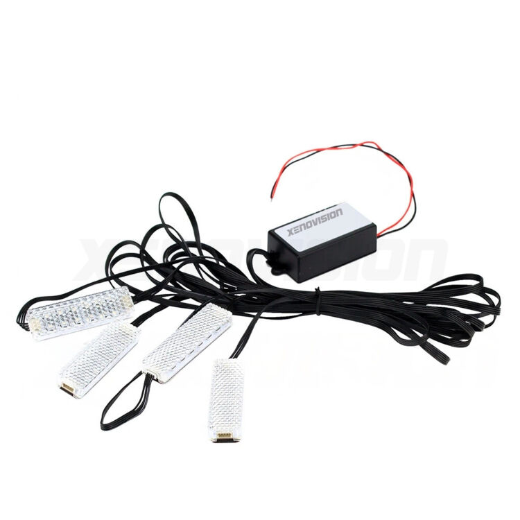 1 Placche LED vano piedi cambiacolore bluetooth per Hyundai I30 PDE, PD, PDEN 2016 in poi <strong>Kit placche LED cambiacolore vano piedi Hyundai I30</strong> PDE, PD, PDEN 2016 in poi. 4 placche <strong>Bluetooth</strong> con app Android /iOS.