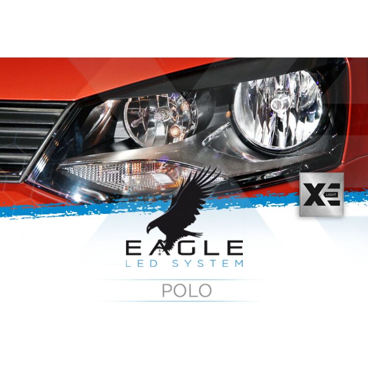 <p>Il Kit XE Light modello Eagle LED System studiato da Xenovision.it per la tua Polo 6R con innesto H7.</p>