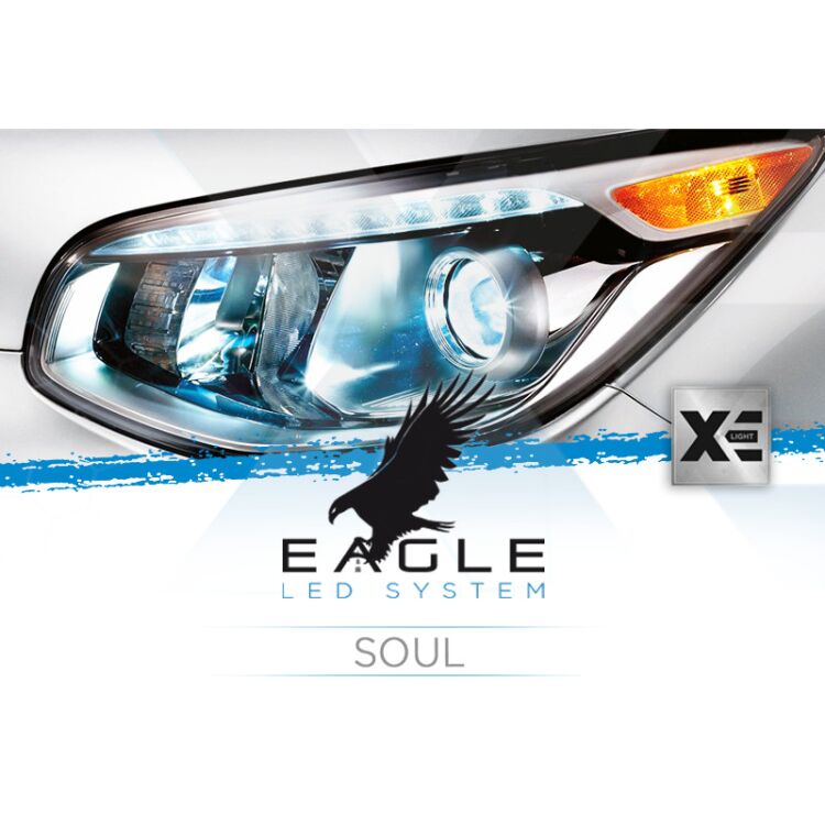 <p>Il Kit XE Light modello Eagle LED System studiato da Xenovision.it per la tua Kia Soul.</p>