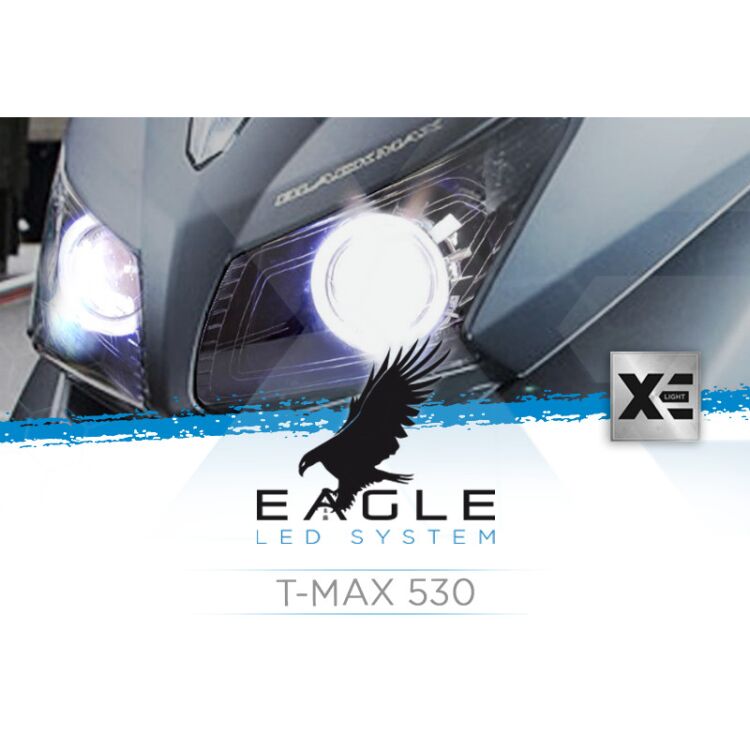 <p>Il Kit XE Light modello Eagle LED System studiato da Xenovision.it per il tuo T-Max 530</p>