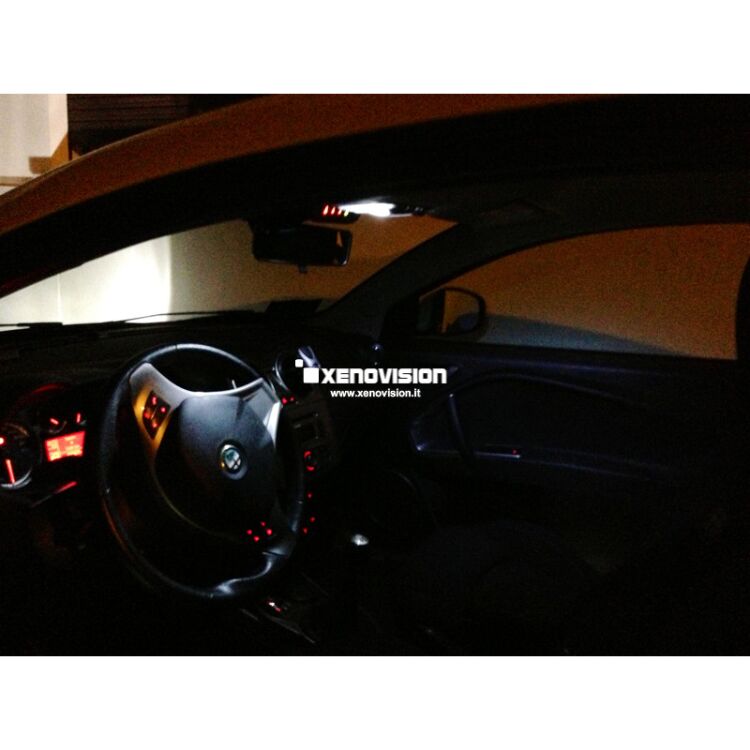 6 Kit Led Alfa Mito - Tutti Punti Luce - TOTAL - Bianco Lunare 6000k <p>Kit Led Alfa Mito Total, conversione tutti i punti luce a Led per Alfa Mito. Zero spie, Altissima Qualità. Luce Bianco Lunare 6000k su ogni punto luce interno e retromarcia.</p>