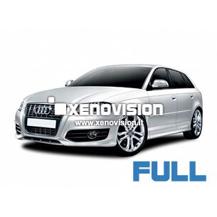 <p>Kit Led Audi A3 2011 FULL, conversione a Led per A3. Zero spie, Altissima Qualit&agrave;. Luce Bianco Lunare 6000k su ogni punto luce interno ed esterno.</p>