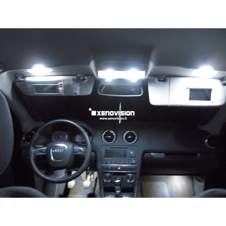 2 Kit Led Audi A3 2010 restyling in poi - FULL - Bianco Lunare 6000k <p>Kit Led Audi A3 2011 FULL, conversione a Led per A3. Zero spie, Altissima Qualità. Luce Bianco Lunare 6000k su ogni punto luce interno ed esterno.</p>