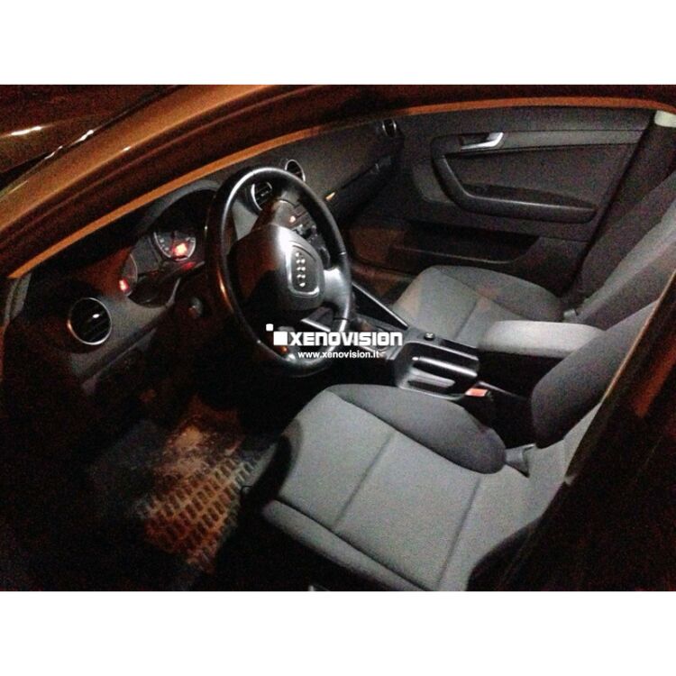 <p>Kit Led Audi A3 Full, conversione a Led per A3. Zero spie, Altissima Qualit&agrave;. Luce Bianco Lunare 6000k su ogni punto luce interno ed esterno.</p>