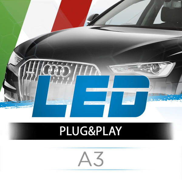<p>&nbsp;</p>
<p>Il kit LED per fari Audi A3 (2003 In Poi)&nbsp;Anabbaglianti #1 in Italia. Garantito.</p>