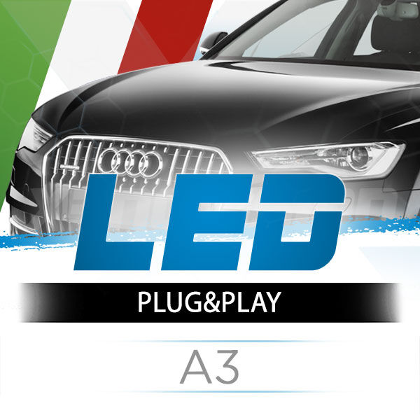 <p>&nbsp;</p>
<p>Il kit LED per fari Audi A3 (2003 In Poi)&nbsp;Anabbaglianti #1 in Italia. Garantito.</p>