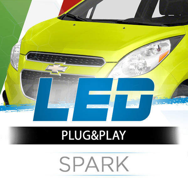 <p>Il kit LED per fari Chevrolet Spark Anabbaglianti e Abbaglianti #1 in Italia. Garantito.</p>