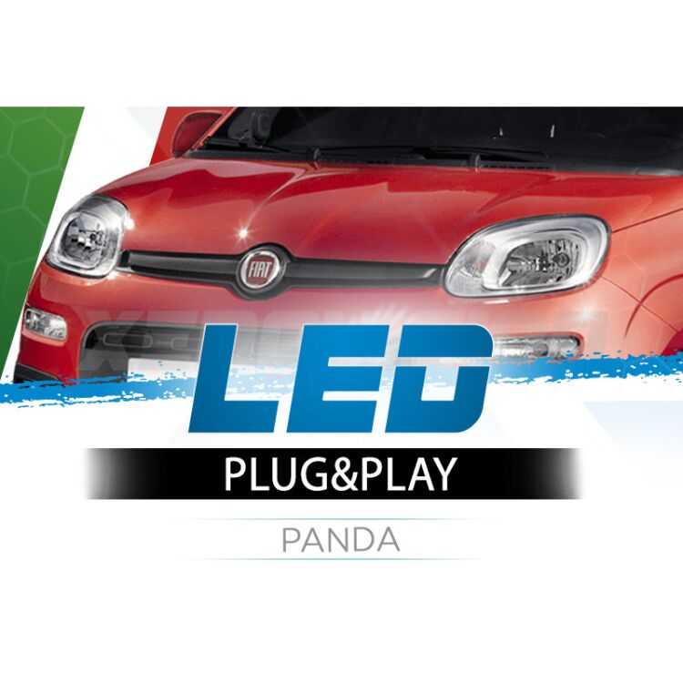 <p>Il kit LED per fari Fiat Panda Anabbaglianti e Abbaglianti #1 in Italia. Garantito.</p>