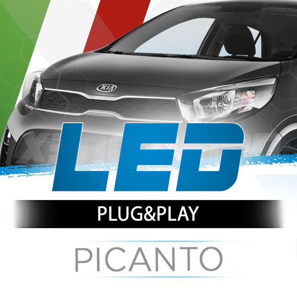 <p>Il kit LED per fari Kia Picanto Anabbaglianti e Abbaglianti #1 in Italia. Garantito.</p>